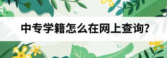 中專學籍怎么在網上查詢？